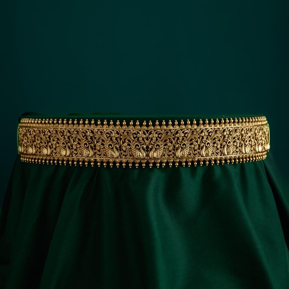 Real gold inspired bridal hipbelt -Thangam