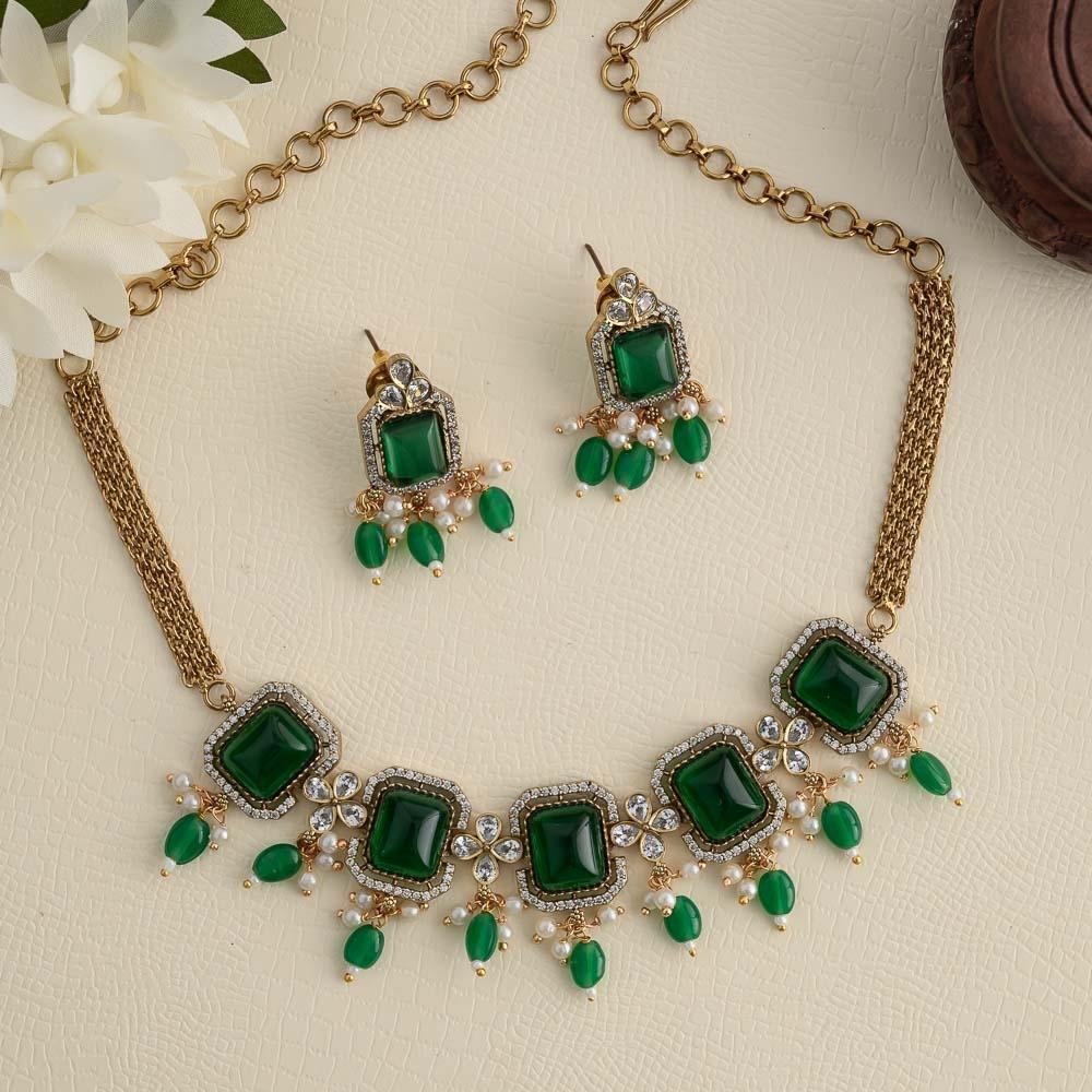 Seraphine victorian choker set - Choker-Prajakta