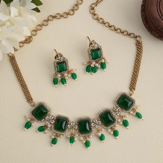 Seraphine victorian choker set  - Choker-Prajakta