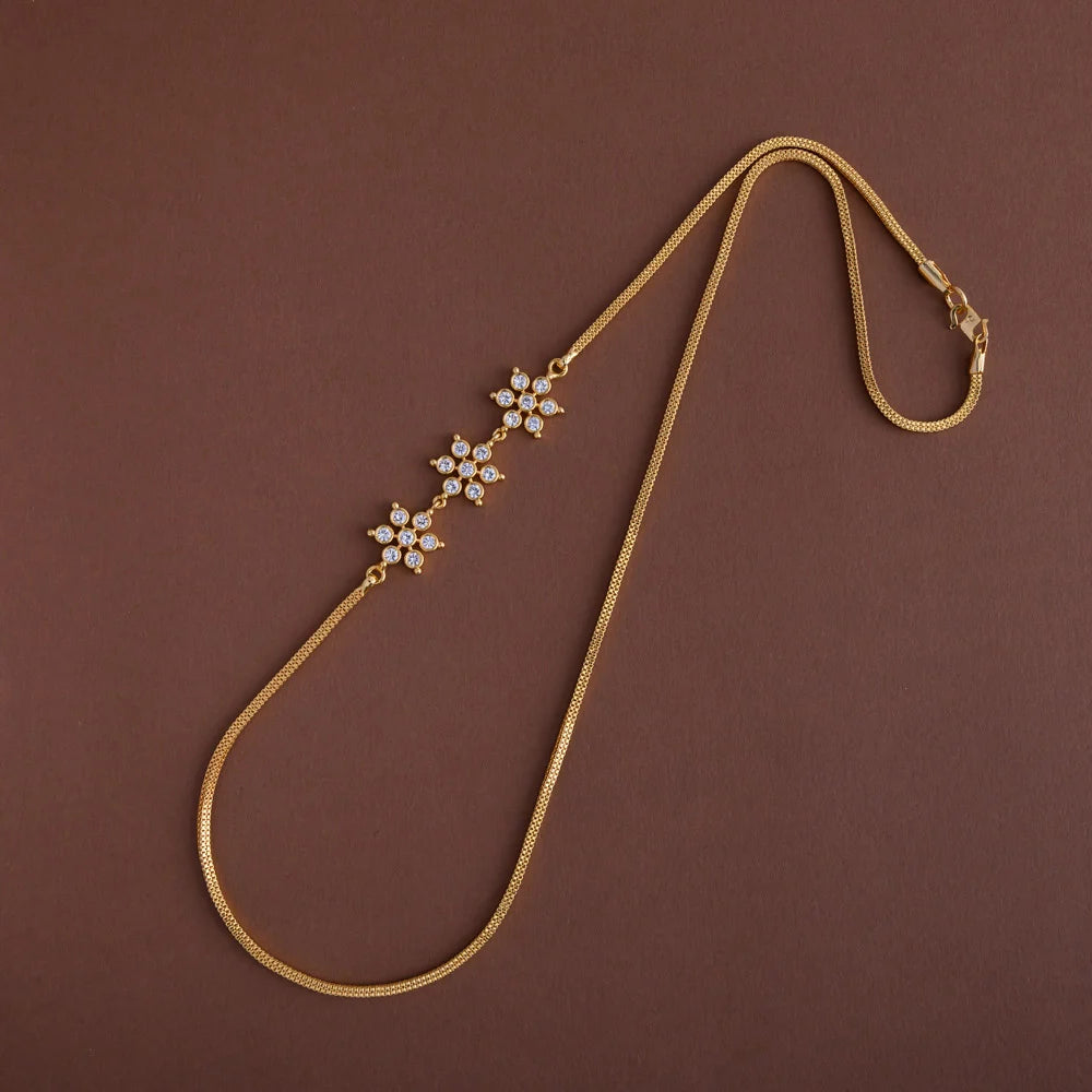 Floral mugappu chain