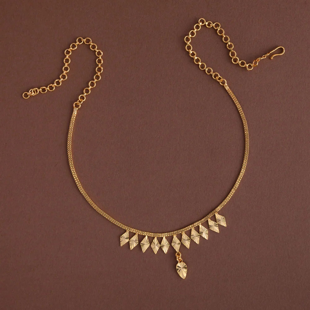 Impon leafy neckpiece