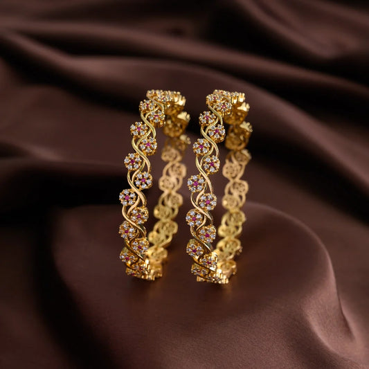 Floral bangles