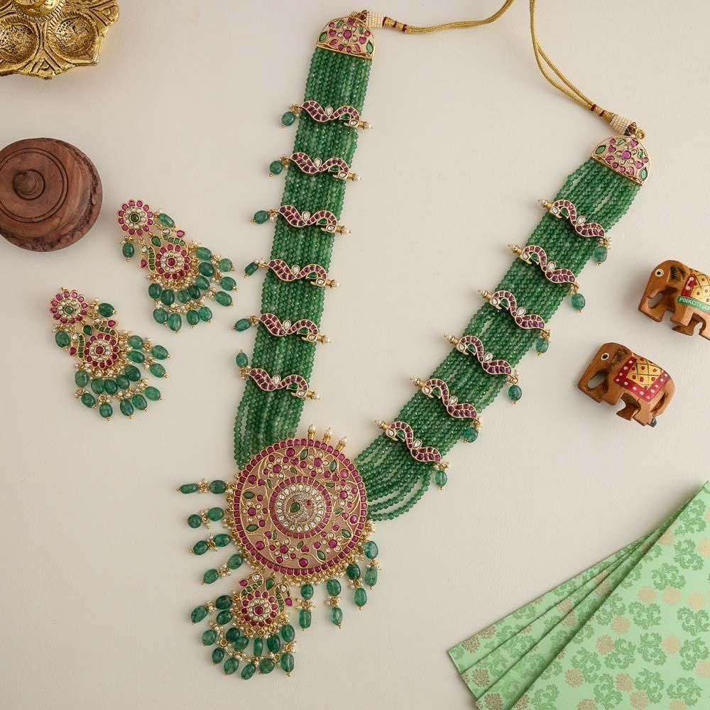 sampanam 8 layered haaram set- exclusive-Sitara