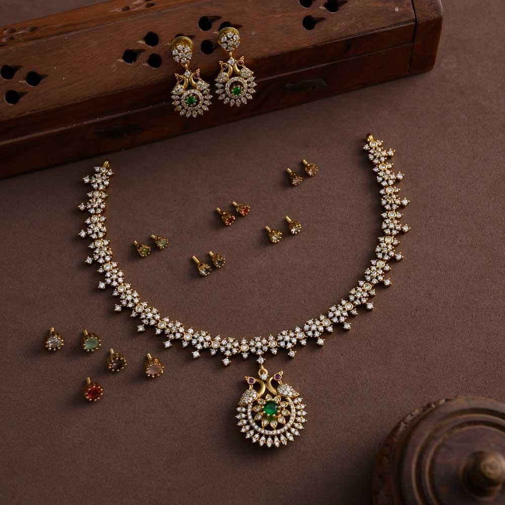 sindhu interchangeables neckpiece set- cele