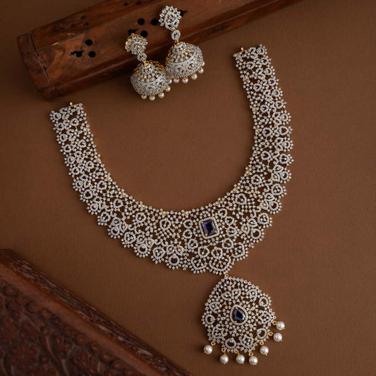 Cindrella neckpiece set- mookuthi amman