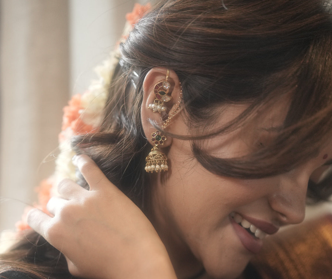 floral jhumka-  Babyy -Minmini - Kuzhal
