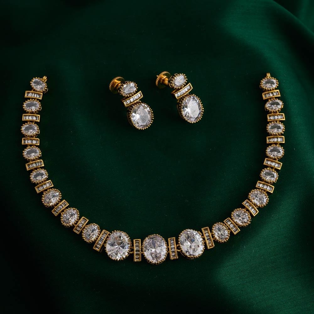 Natalia diamond replica neckpiece set