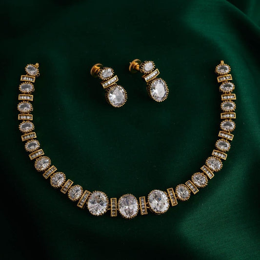 Natalia diamond replica neckpiece set