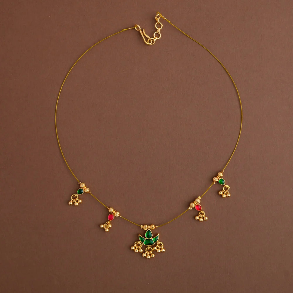 Jadau invisible neckpiece- Gla