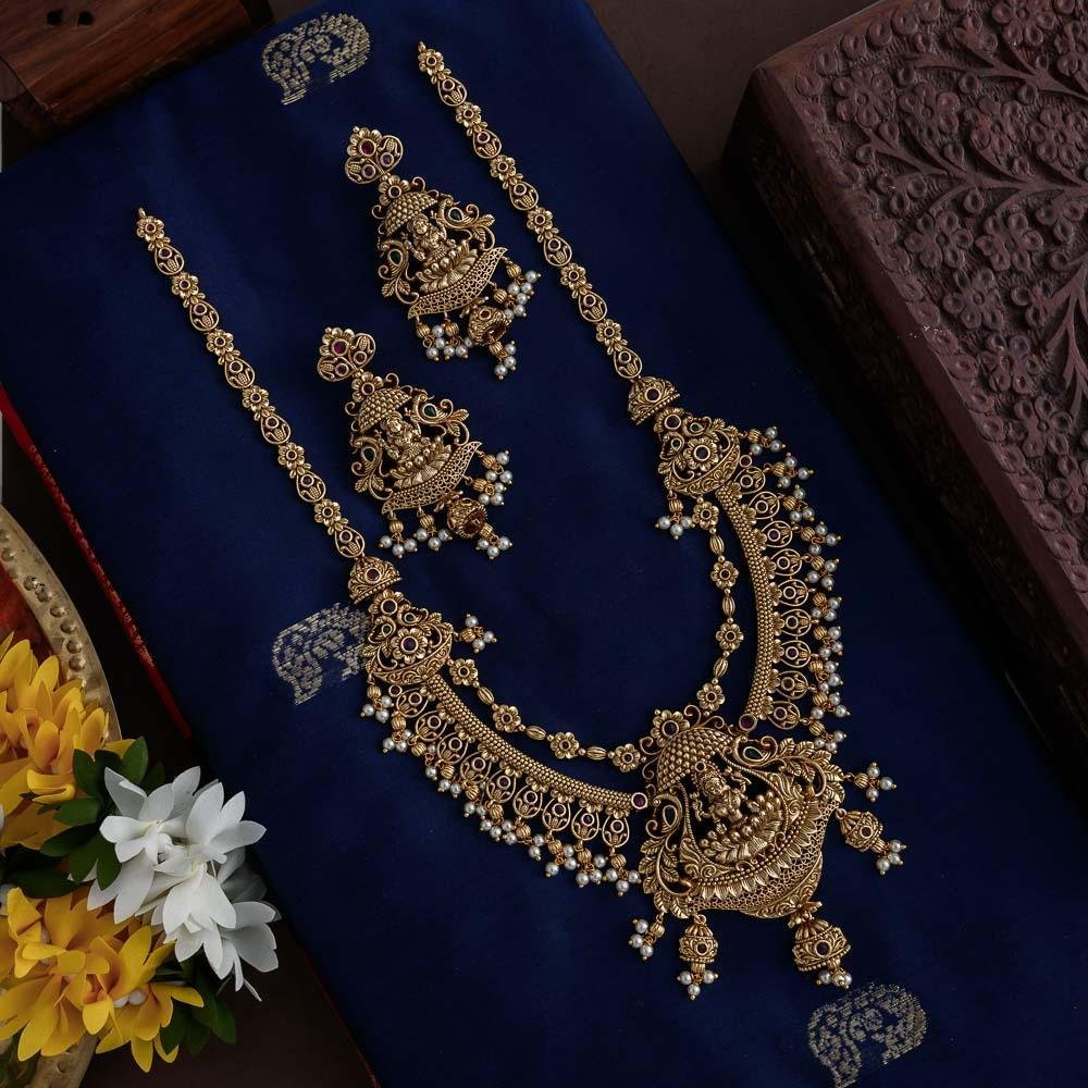 Maasilini dual layered long haaram - Sitara