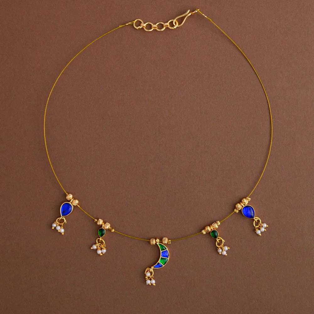 Jadau invisible neckpiece- Gla