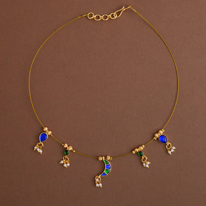 Jadau invisible neckpiece- Gla