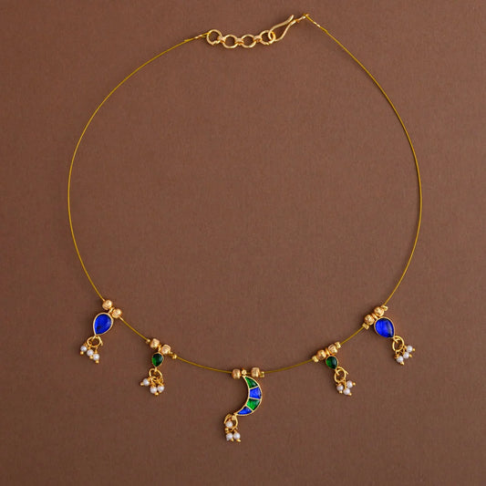 Jadau invisible neckpiece- Gla