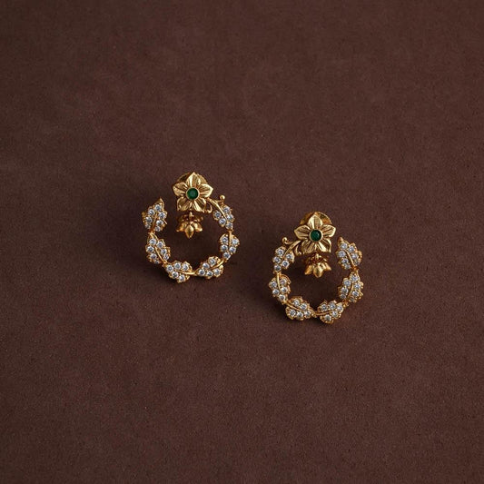 Floral earrings - stud