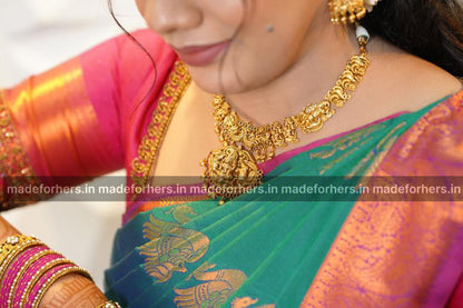 Nagasi neckpiece set  - Real gold inspired    - kamatchi