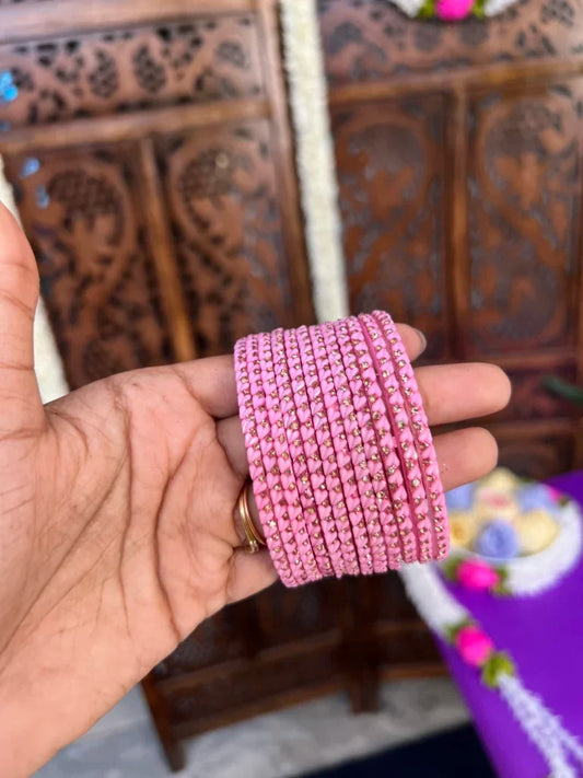 Rain drop bangle - Baby pink