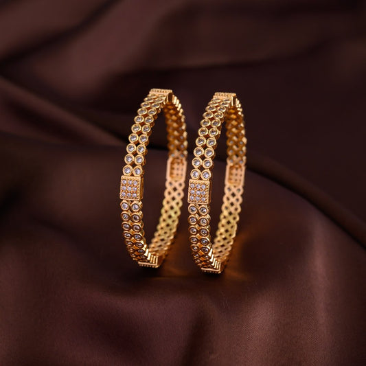 Micro gold bangles