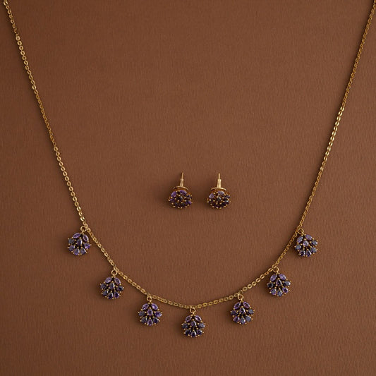Vihaana floral chain - purple
