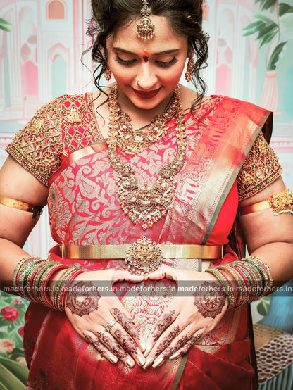 antique black gold lakshmi tikka