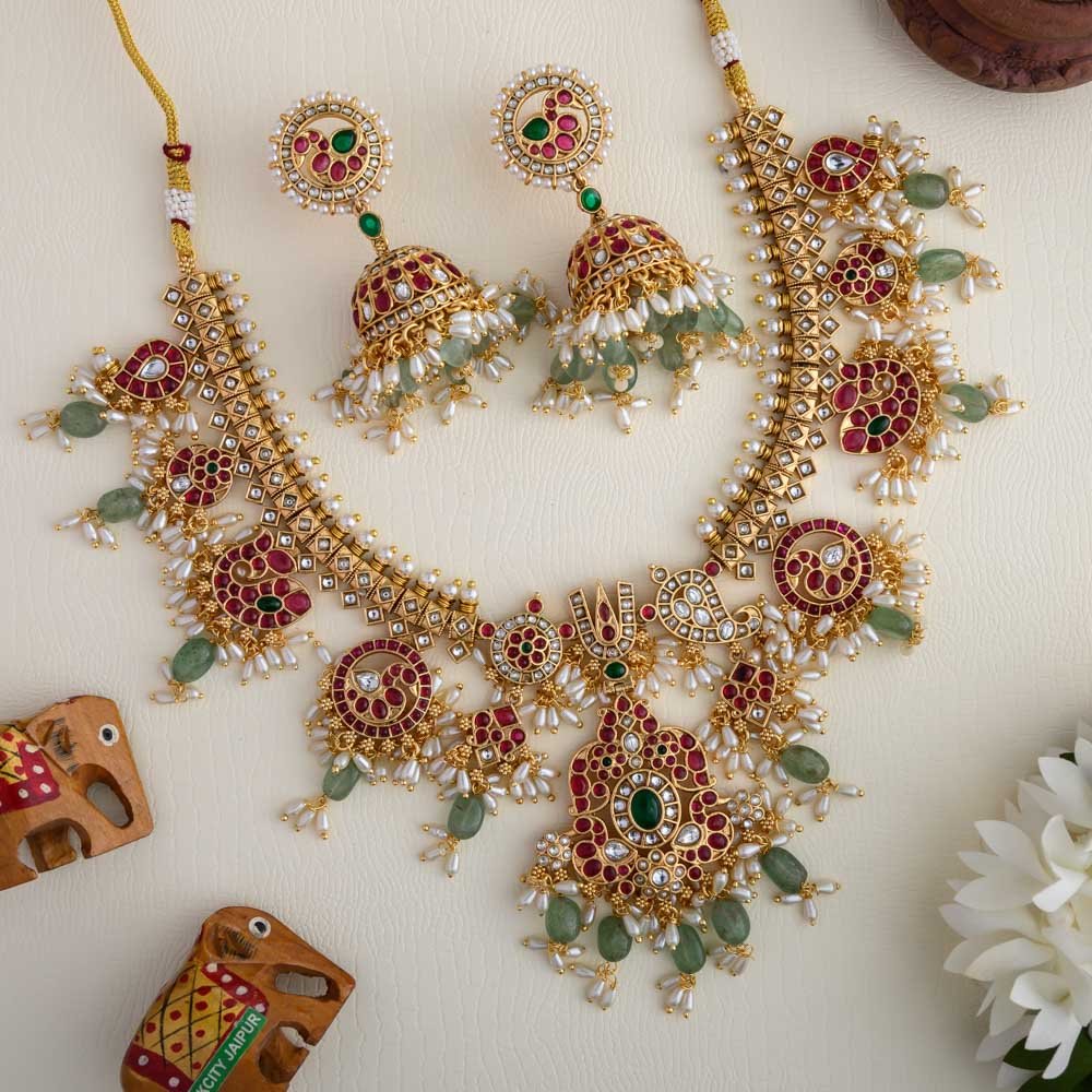 Nita ambani inspired guttapusalu neckpiece-Priyanka