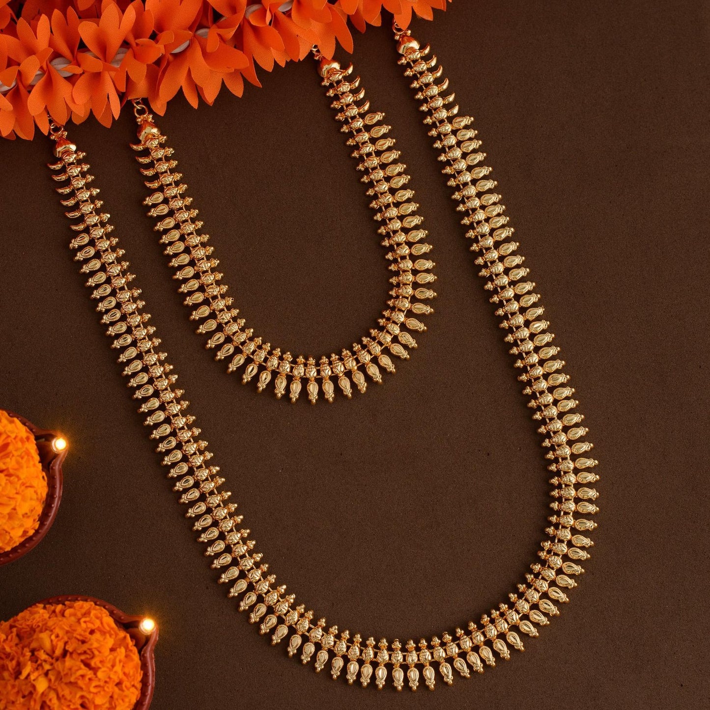 venpa set - Kerala style jewellery - palakka - menka