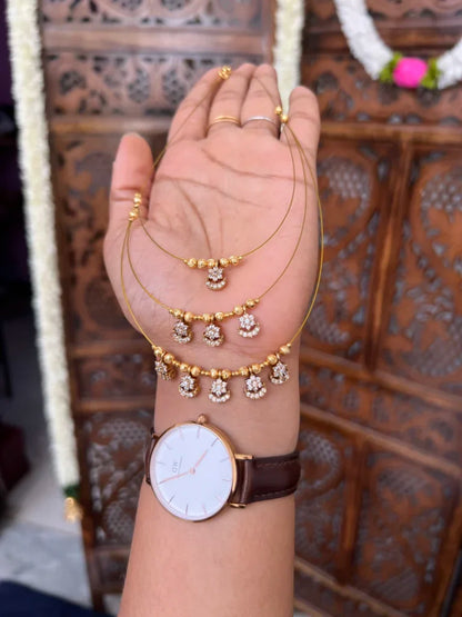 Three layered invisible neckpiece - [sun moon]