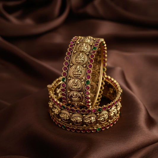 Lakshmi coin kada bangles - thara