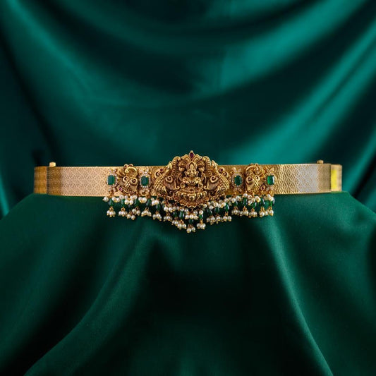 Lakshmi 3d pattern bridal hipbelt - janvi