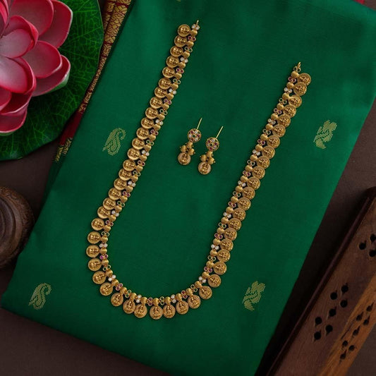gowthami lakshmi coin midlength haaram - Jo -  Mru