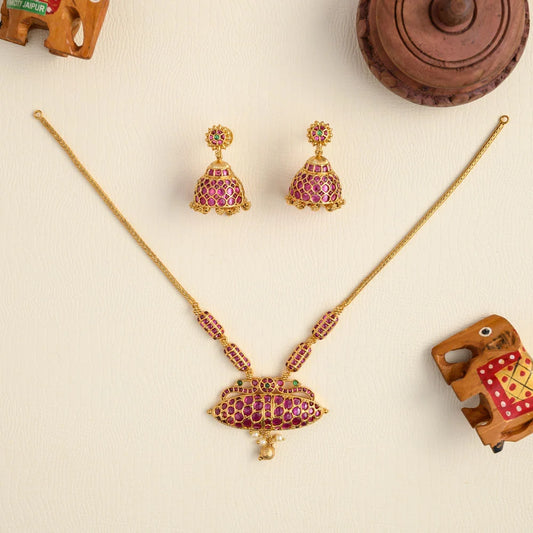 Rishi kempu chain - coral
