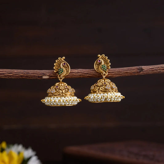 Peacock jhumkas- Thaanya