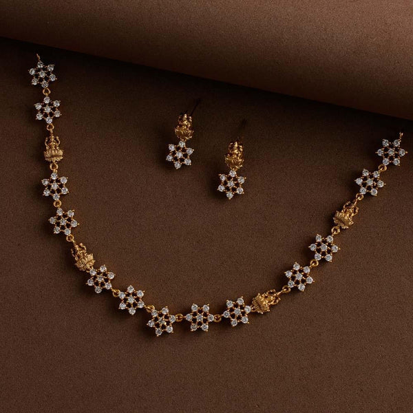 trivia antique gold neckpiece set -lakshmi - varalakshmi -Minmini