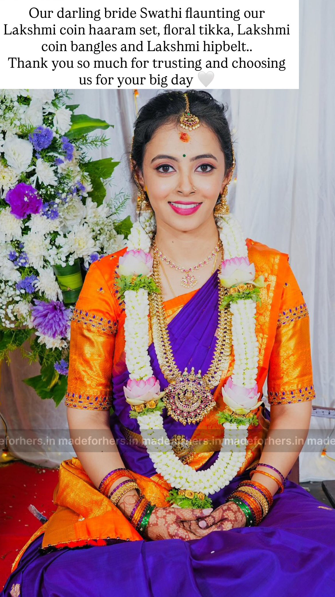 Chandrika Lakshmi coin bridal haaram