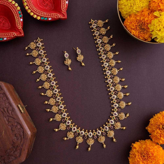 thirupura lakshmi coin haaram- Temple desighner