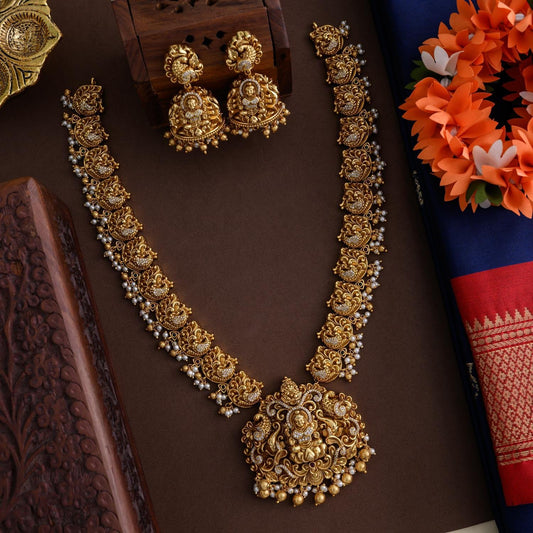 Nagasi real gold inspired haaram  -Sruthi