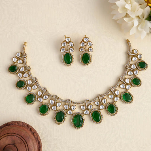 Victoria kundan neckpiece set