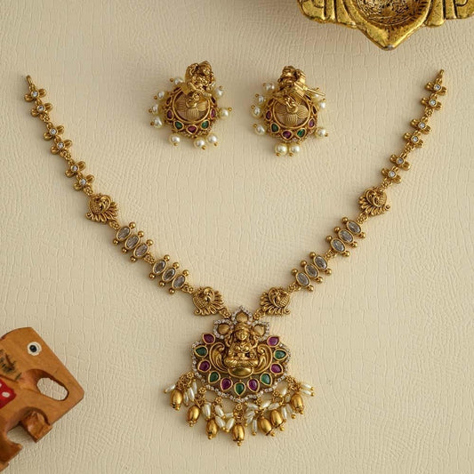 chakrika neckpiece set- Kamatchi -  Mru