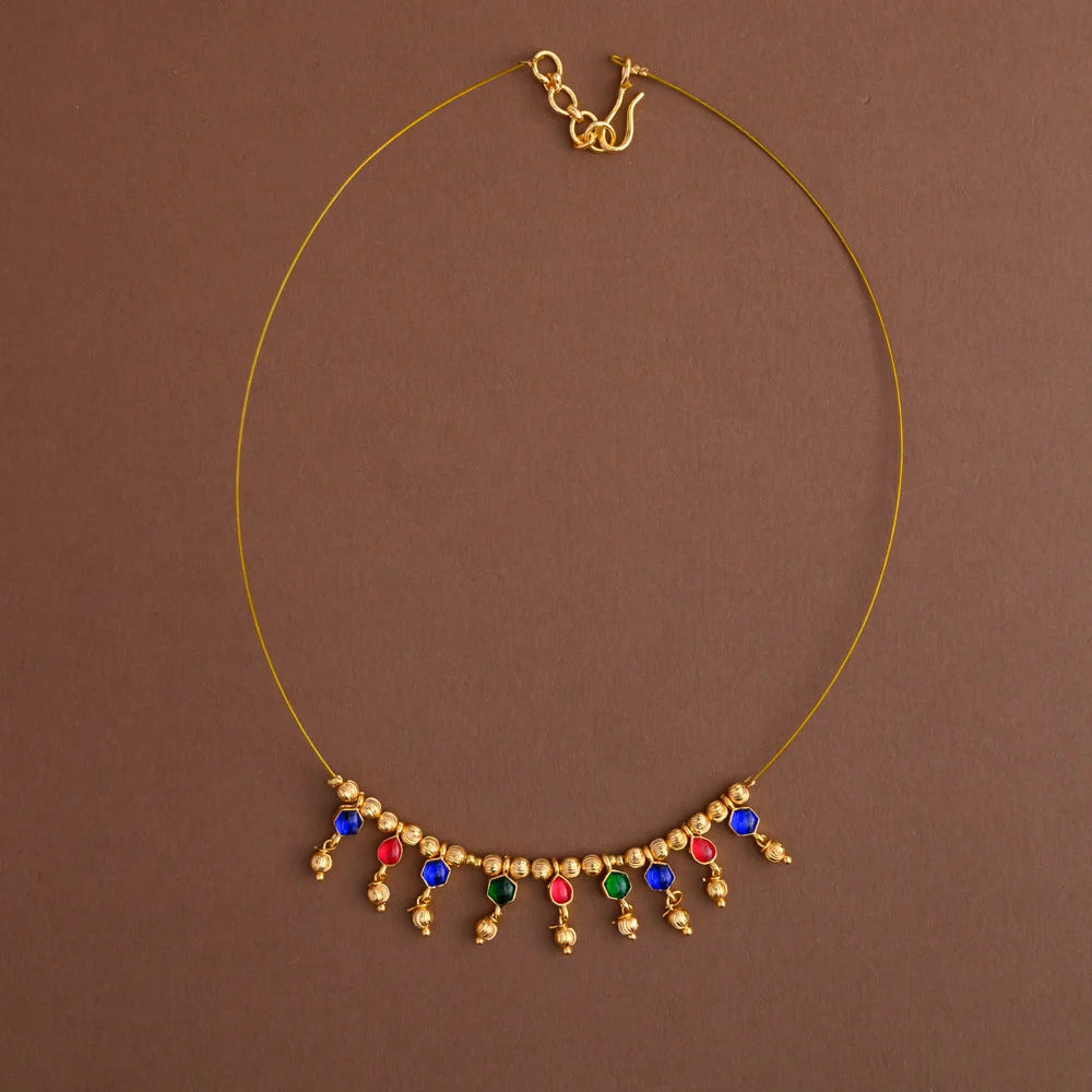 Jadau invisible neckpiece- Gla
