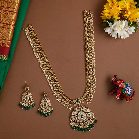 Kuyil real gold inspired haaram set