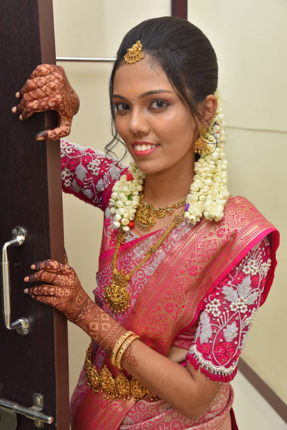 Vaamika - Temple gold designed haaram set