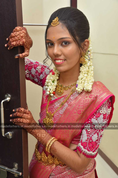 Vaamika - Temple gold designed haaram set
