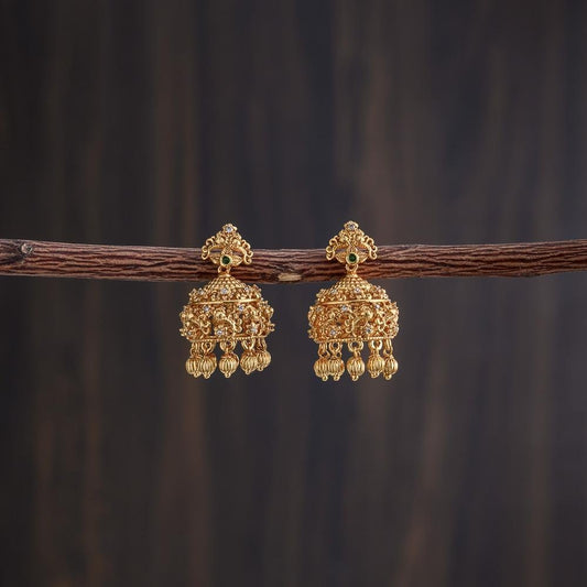 Real gold inspired jhumkas  -  Babyy