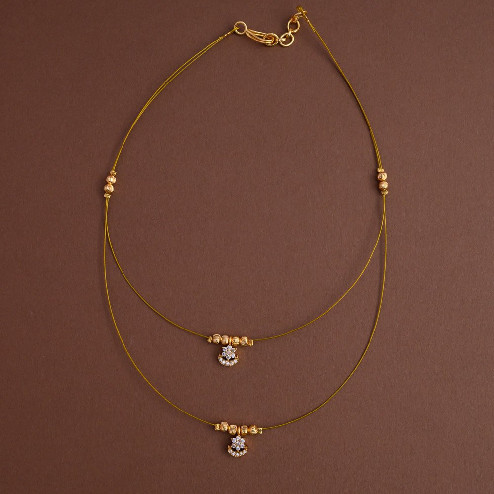 Dual layered invisible neckpiece [ sun moon ] - Elegant on a budget- Gla