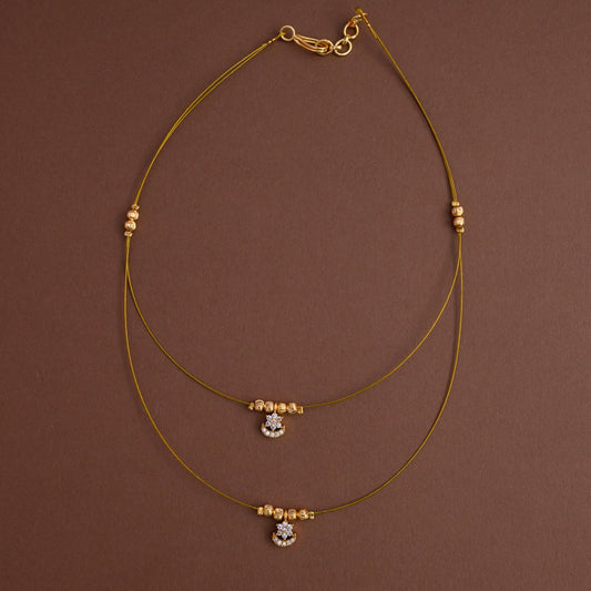 Dual layered invisible neckpiece [ sun moon ] - Elegant on a budget- Gla