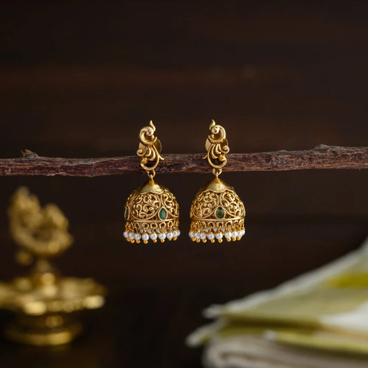 Peacock jhumka