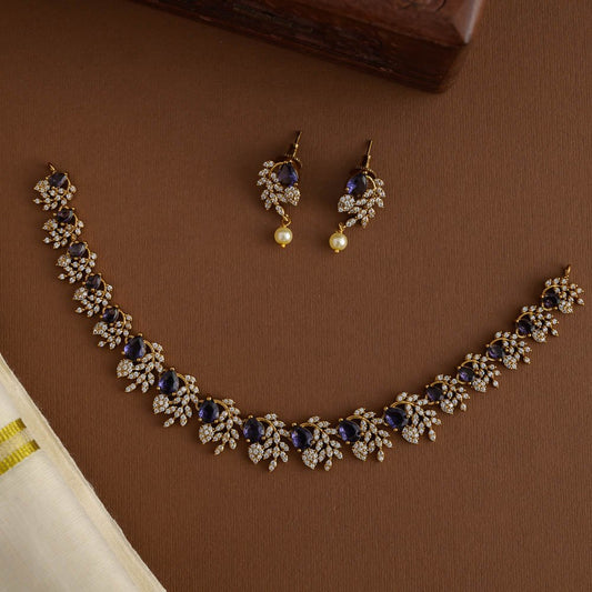 Raisins neckpiece- Purple
