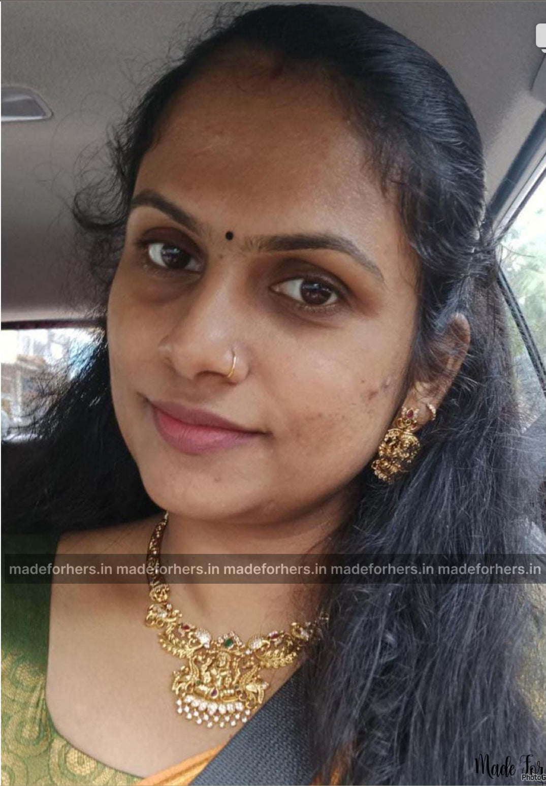 thara antique gold neckpiece set- Kamatchi -hasli