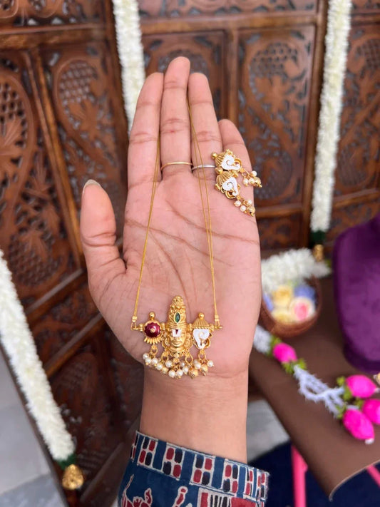 Thirumal invisible neckpiece -Minmini