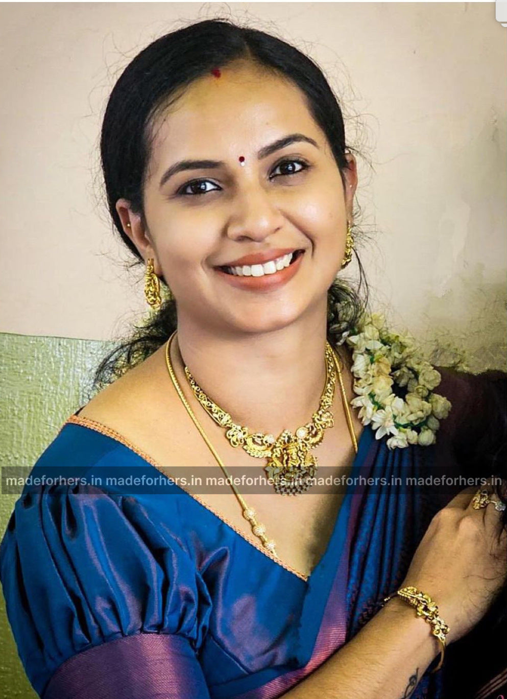 thara antique gold neckpiece set- Kamatchi -hasli