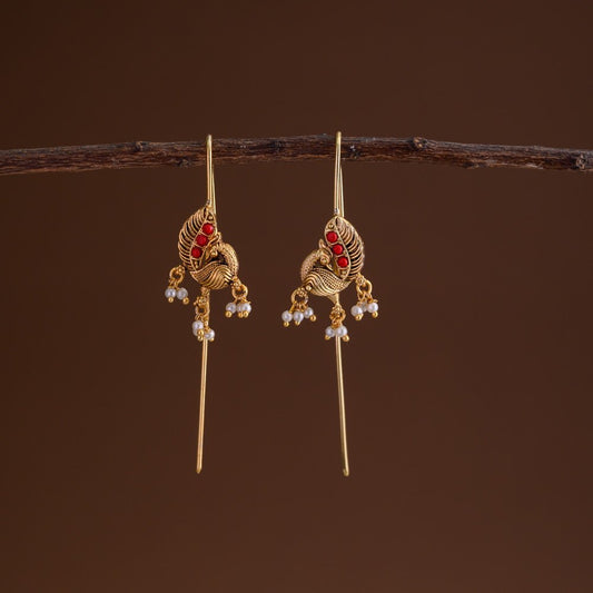 Needle pin statement earrings - Angaraka